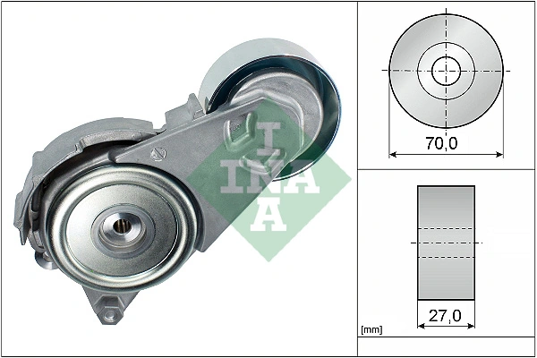 Belt Tensioner, V-ribbed belt